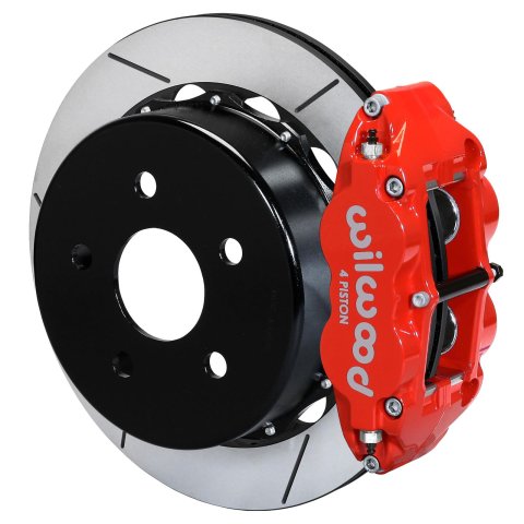 Wilwood 20-21 Jeep Gladiator Narrow Superlite 4R Rear Brake Kit Slotted 13.50in Rotor w/Lines - Red