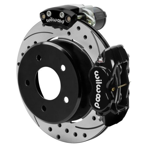 Wilwood 88-98 GM C1500 Rear Electronic Parking Brake Kit Black 12.19in SRP Rotor 3.25in Offset