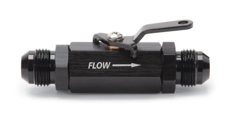 Russell Performance Shutoff Valve -8 AN Male Black Finish