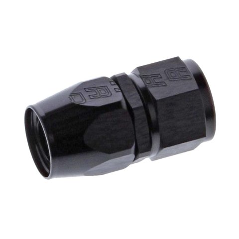 Russell Performance -12 AN Black Straight Full Flow Hose End