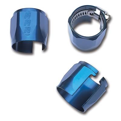 Russell Performance -8 AN Anodized Blue Tube Seal Hose End For 3/8in Fuel Hose