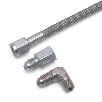 Russell Performance -4 AN Fuel and Oil Gauge Fitting Kit