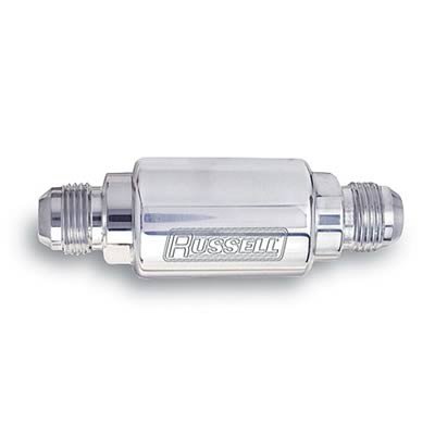 Russell Performance Polished Aluminum (3in Length 1-1/4in dia. -6 x 3/8in male NPT inlet/outlet)