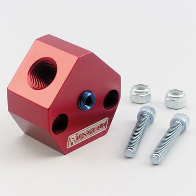 Russell Performance Billet Aluminum Y-Block w/ 3/8in inlet & outlet