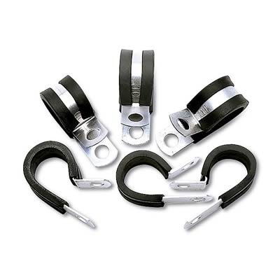 Russell Performance Cushion Clamps - Holds -4 AN Hose (10 pcs.)