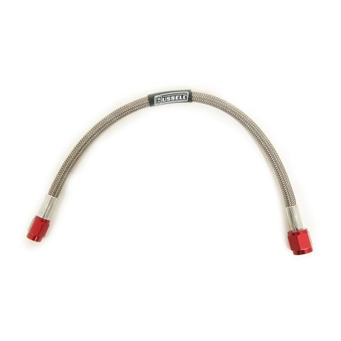 Russell Performance -4 AN to -3 AN 12in Pre-Made Nitrous and Fuel Line