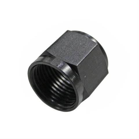 Russell Performance -10 AN Tube Nuts 5/8in dia. (Black) (1 pc.)