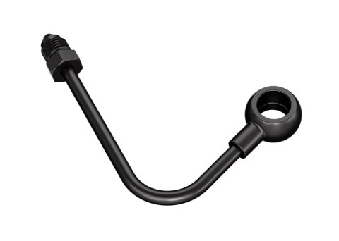 Goodridge 11-17 Harley-Davidson Softail Models Front ABS Banjo Adaptor - Black