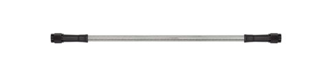 Goodridge 74in Universal Brake Line Assembly w/Black Zinc Fittings & Clear Hose
