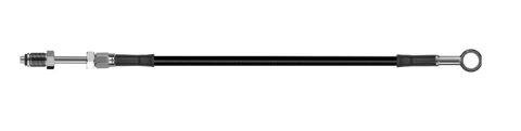 Goodridge 74in Universal Clutch Line w/SS Fittings & Black Hose - Straight Banjo 7/16 UNF