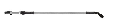 Goodridge 68in Universal Clutch Line w/Blk Fittings & Clear Hose - 45 Deg Banjo w/Straight 7/16 UNF