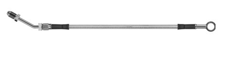 Goodridge 62in Universal Clutch Line w/SS Fittings & Clear Hose - Straight Banjo w/M10 Fitting