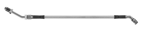 Goodridge 76in Universal Clutch Line w/SS Fittings & Clear Hose - 45Deg Banjo w/M10 Fitting