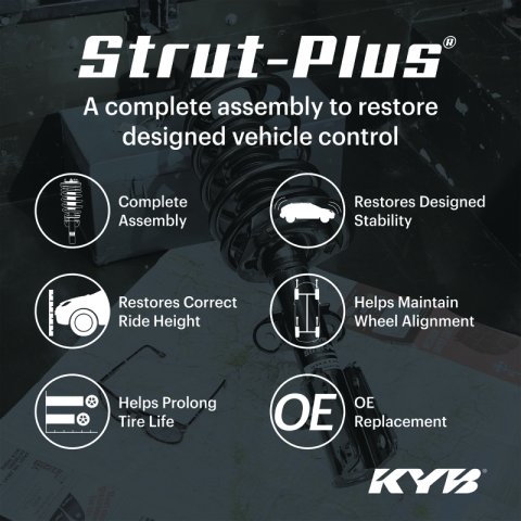 KYB 09-13 Infiniti G37 AWD Sedan w/o 4WS Strut Plus Shocks & Struts - Front Left