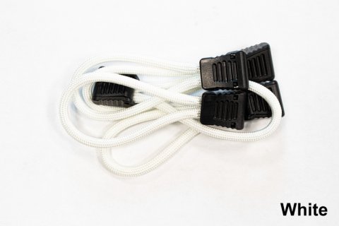 Fishbone Offroad Paracord Zipper Pulls 5 Pcs White