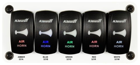 Kleinn Air Horn Rocker Switch - Lighted-Green