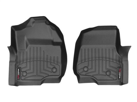 WeatherTech 2017+ Ford F-250/F-350/F-45-/F-550 Vinyl Front FloorLiner - Black (Super Cab-Suber Crew)