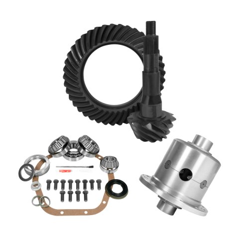 Yukon Gear 10.5in Ford 4.56 Rear Ring & Pinion Install Kit 35 Spline Positraction