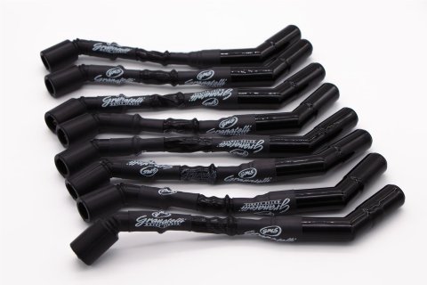 Granatelli 99-22 GM Truck/SUV V-8 (Excl 8.1L) Hi-Perf 9in Wire Conn Kit w/Black Sleeve/Ceramic Boots