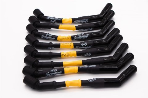 Granatelli 99-22 GM Truck/SUV V8 (Excl 8.1L) Hi-Perf 9in Wire Conn Kit w/Yellow Sleeve/Ceramic Boots