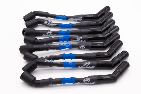 Granatelli 99-22 GM Car 6.0L/6.2L LS2/LS3/LSA Hi-Perf Wire Conn Kit w/Blue Sleeve/Ceramic Boots