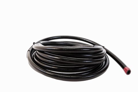 Aeromotive PTFE SS Braided Fuel Hose - Black Jacketed - AN-08 x 12ft