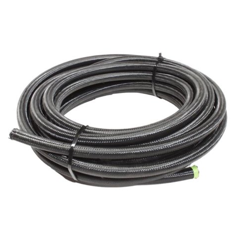 Snow Performance 12 Black Nylon Braided Stainless PTFE Hose - 30ft