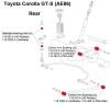 Cusco 83-87 Toyota Corolla GT-S (Trueno) (AE86) Rear Control Arm Bushings (Rubber) - Set of 2