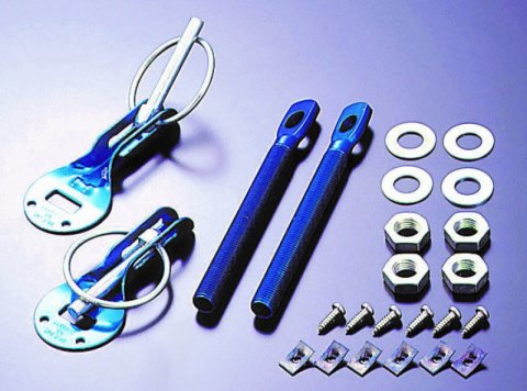 Cusco Body Pins For Hood Aluminum-Blue, Universal