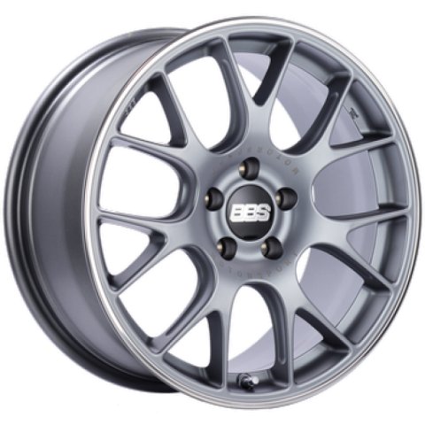 BBS CH-R 20x10.5 5x120 ET35 Satin Titanium Polished Rim Protector Wheel -82mm PFS/Clip Required