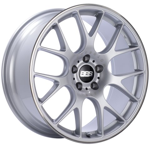 BBS CH-R 20x9 5x115 ET24 Diamond Silver Polished Rim Protector Wheel -82mm PFS/Clip Required