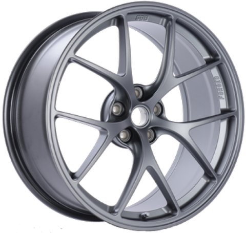 BBS FI 20x9.5 5x120 ET26 CB72.5 Titanium Wheel -82mm PFS/Clip Req