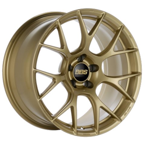 BBS RE-V7 19x10.5 5x120 ET35 PFS Gloss Gold Wheel - 82mm PFS/Clip Required