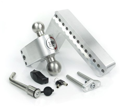 Weigh Safe 180 Hitch 10in Drop Hitch & 3in Shank (10K/21K GTWR) w/WS05 - Aluminum
