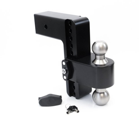 Weigh Safe 180 Hitch 8in Drop Hitch & 3in Shank (10K/21K GTWR) w/WS05 - Black Cerakote