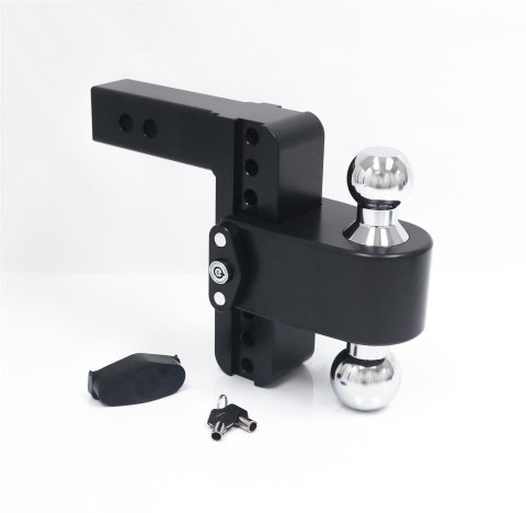 Weigh Safe 180 Hitch 6in Drop Hitch & 2in Shank (10K/12.5K GTWR) w/WS05 - Black Cerakote