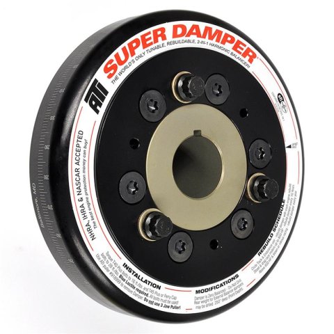 ATI Damper - 6.325in - Alum - Chevy SB / 90 Deg V6 - 2 Ring - Alum Hub