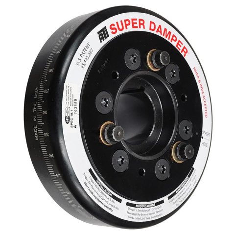 ATI Damper - 6.325in - Alum - Chevy SB - w/BB 1.600 Snout - C-Bore Front - 3 Ring