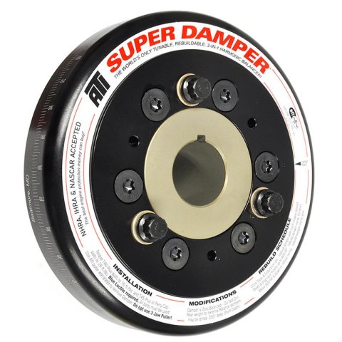 ATI Damper - 6.325in - Alum - Chevy SB / 90 Deg V6 - 3 Ring - Alum Hub