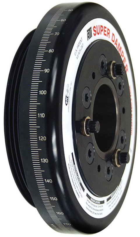 ATI Damper - 7.074in - Alum - Honda D - 4 Grv Rear Aluminum Pulley - 10 Percent Underdrive