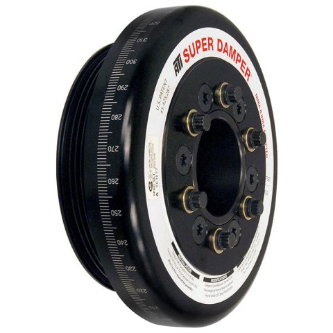 ATI Damper - 6.325in - Alum - 4Grv - Honda B - Race Damper - Steel Hub - 2 Ring