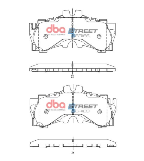 DBA 2017+ Lexus LC500 Street Series Front Brake Pads