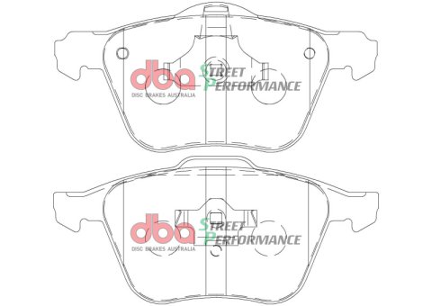 DBA 03-14 Volvo XC90 (w/316mm Front Rotor) Front SP Performance Brake Pads