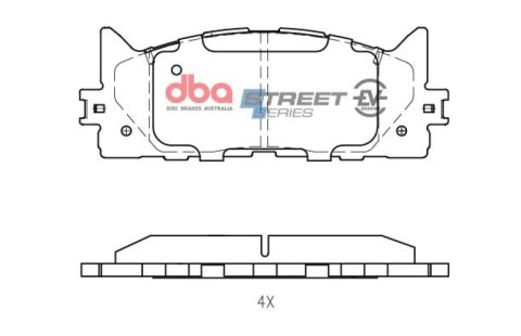 DBA 13-17 Lexus ES300h Front SSEV Street Series Brake Pads