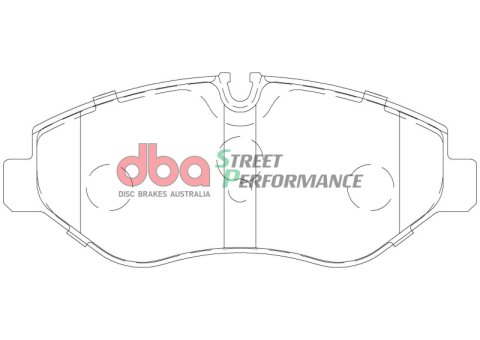 DBA 07-09 Dodge Sprinter 2500 (w/285mm Frt Rotor/Bosch Pin Type) Front SP Performance Brake Pads