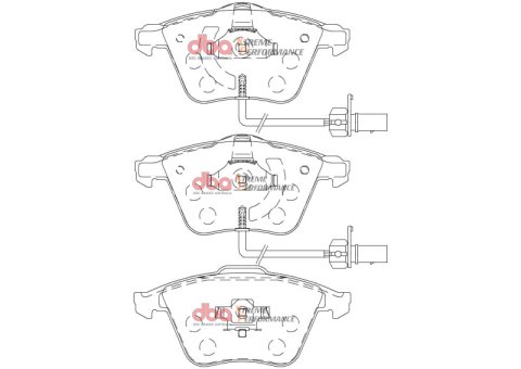 DBA 09-15 Audi TTS Quattro Front XP Performance Brake Pads