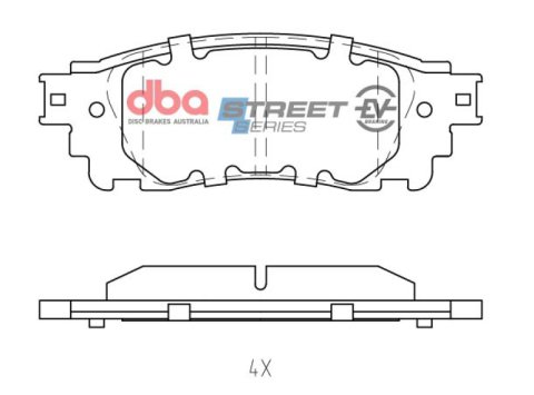 DBA 19-21 Lexus ES350 Rear SSEV Street Series Brake Pads