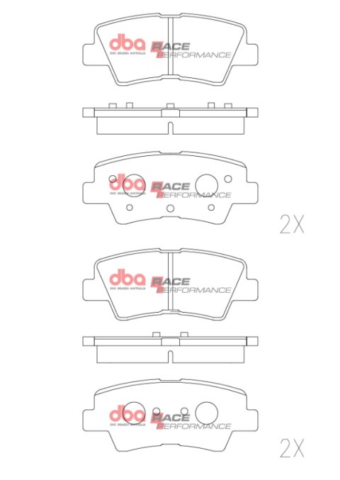 DBA 21-23 Hyundai Kona N-Line Rear RP Performance Brake Pads