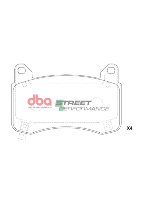 DBA 22-23 Tesla 3 (355mm Front Rotor) SP Performance Front Brake Pads