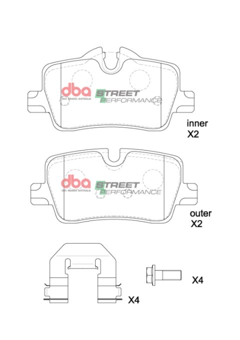 DBA 2021+ BMW 420i SP Performance Rear Brake Pads